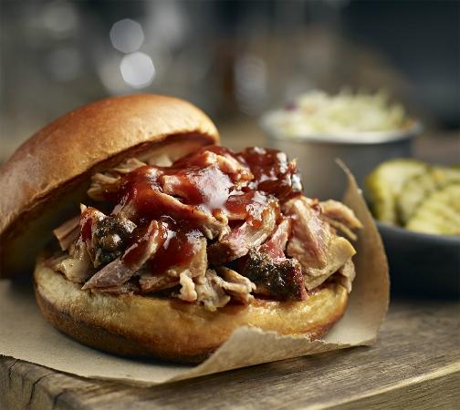 Order Dave's Favorite Burger food online from Famous Dave's store, Fargo on bringmethat.com