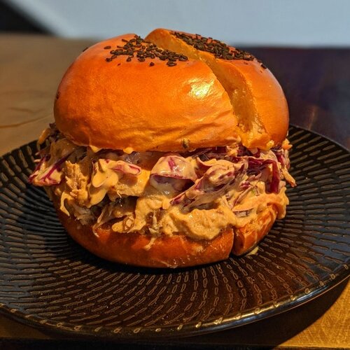 Order Burnt Ends Sandwich food online from Famous Dave's store, Fargo on bringmethat.com
