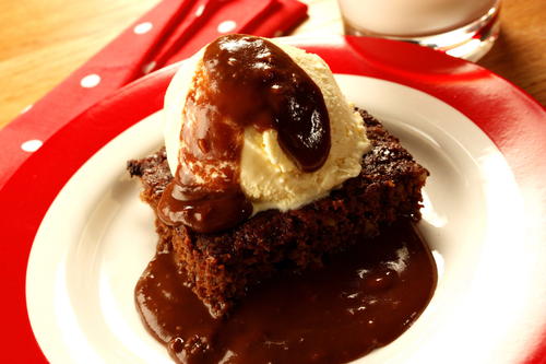 Order Hot Fudge Brownie food online from Famous Dave's store, Fargo on bringmethat.com