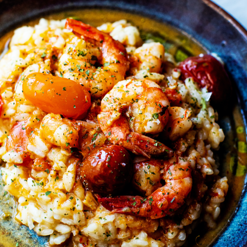 Order Shrimp Risotto food online from McLoone's Pier House store, Long Branch on bringmethat.com