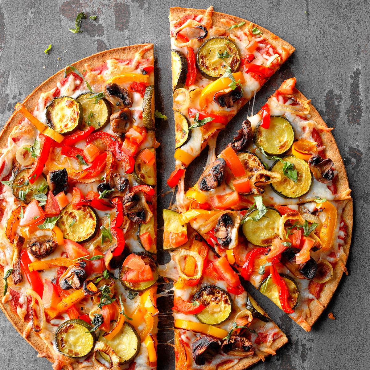 Order Veggie Lover (Medium 12) food online from La Piazza Pizza & Italian Restaurant store, Grasonville on bringmethat.com