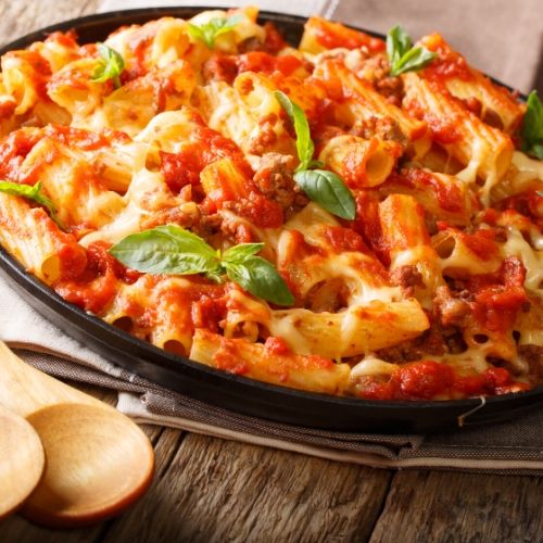 Order Baked Ziti Pizza food online from La Piazza Pizza & Italian Restaurant store, Grasonville on bringmethat.com