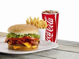Order Cheeseburger, Fries, Can of Soda food online from La Piazza Pizza & Italian Restaurant store, Grasonville on bringmethat.com
