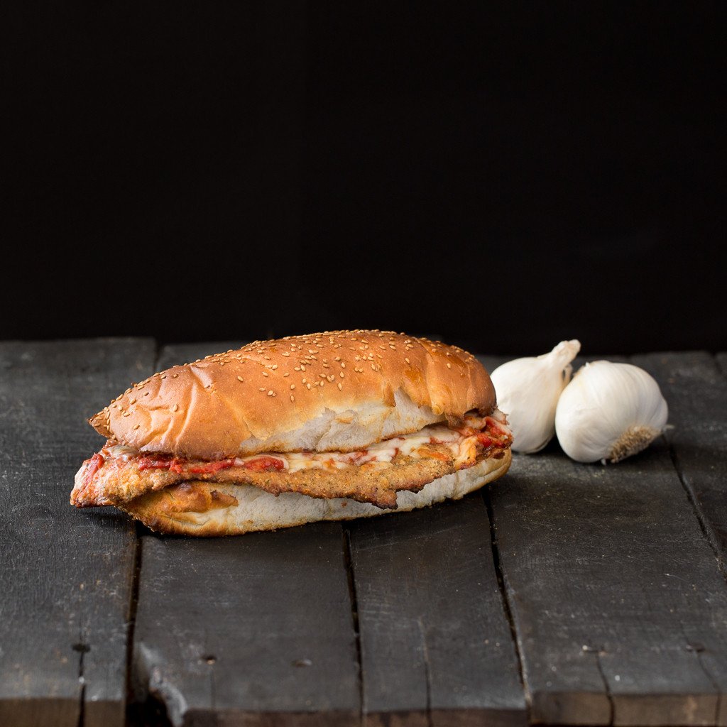 Order Veal Parmigiana food online from La Piazza Pizza & Italian Restaurant store, Grasonville on bringmethat.com