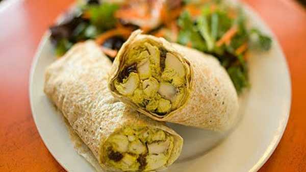 Order Chicken Curry Wrap food online from Cafe Angelique store, Tenafly on bringmethat.com