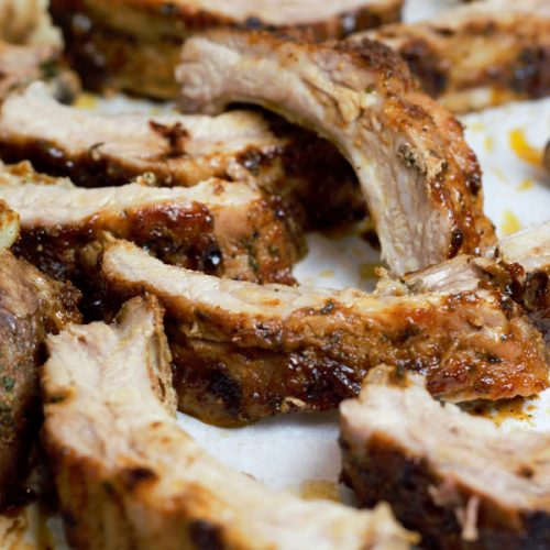 Order Easy Feast Ribs and Chicken food online from Lucille's Smokehouse Bar-B-Que store, Henderson on bringmethat.com