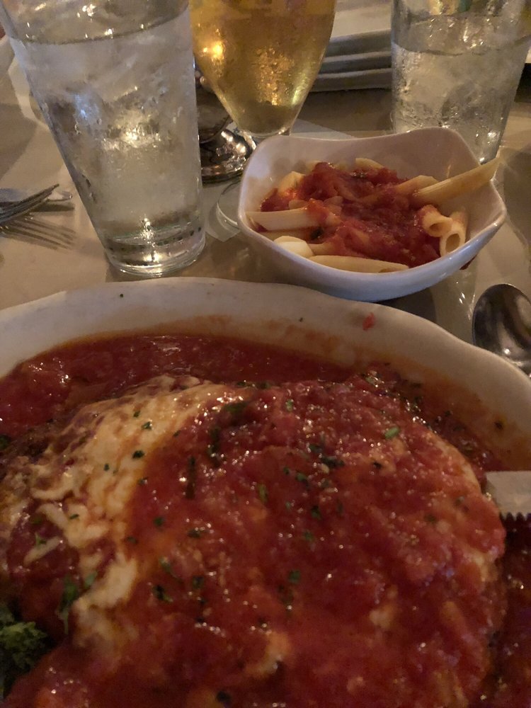 Order Veal Parmigiana  food online from Georgio's Village Cafe store, New Hartford on bringmethat.com