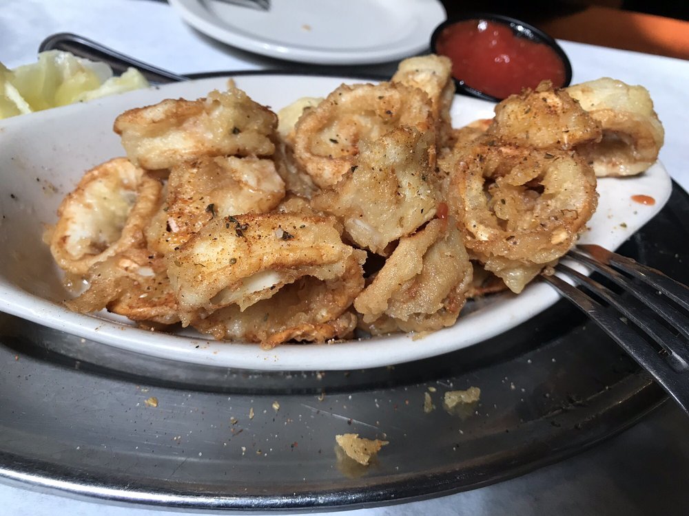 Order Calamari Platter food online from Symeon's Greek Restaurant store, Yorkville on bringmethat.com