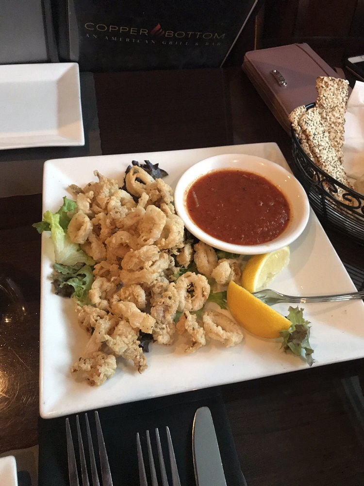 Order Fried Calamari food online from Copper Bottom An American Grill & Bar store, Florida on bringmethat.com