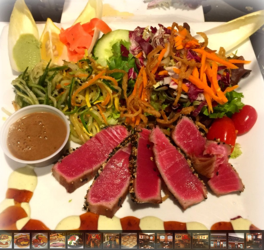 Order Sesame Seared Tuna food online from Copper Bottom An American Grill & Bar store, Florida on bringmethat.com