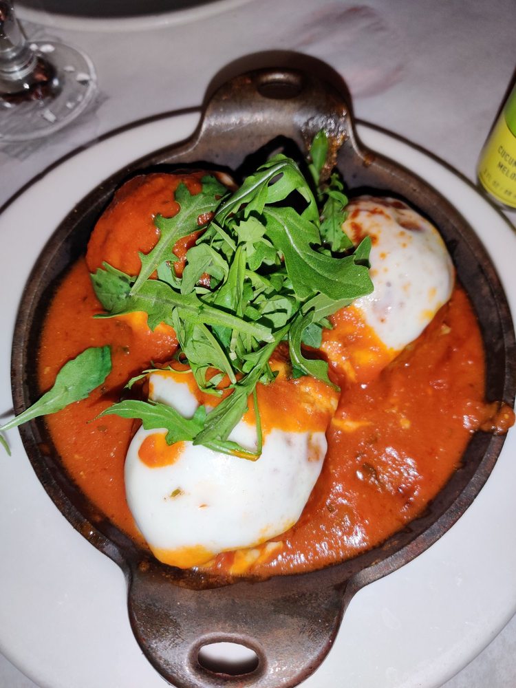 Order Meatball Parmigiana food online from Cafe Baci store, Westbury on bringmethat.com