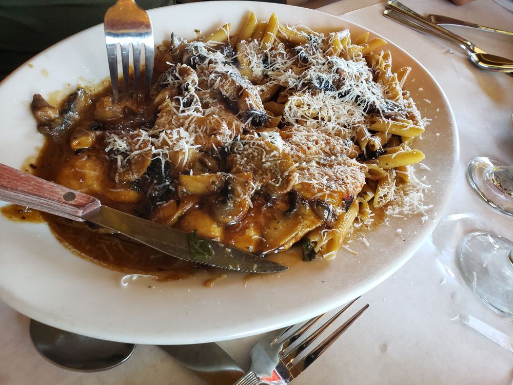 Order Chicken Marsala food online from Cafe Baci store, Westbury on bringmethat.com