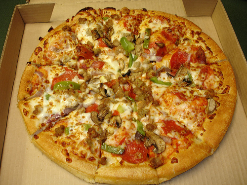 Order Meat Supreme Pizza food online from Town Tavern store, Erin on bringmethat.com