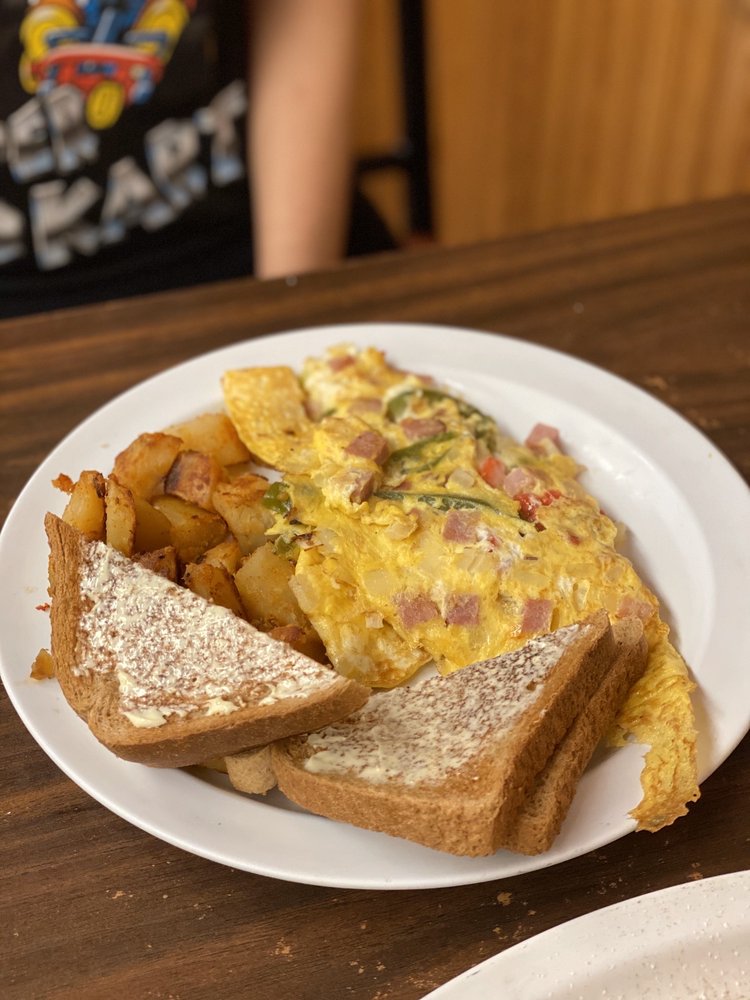 Order Western Omlet With Cheese food online from Lincoln Street Diner store, Ithaca on bringmethat.com