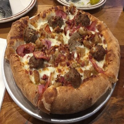 Order Cimarron (7 toppings) food online from Hideaway Pizza store, Tulsa on bringmethat.com
