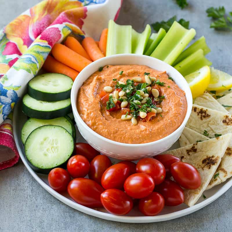 Order Hummus & Veggies food online from E'Njoni Cafe store, Portland on bringmethat.com