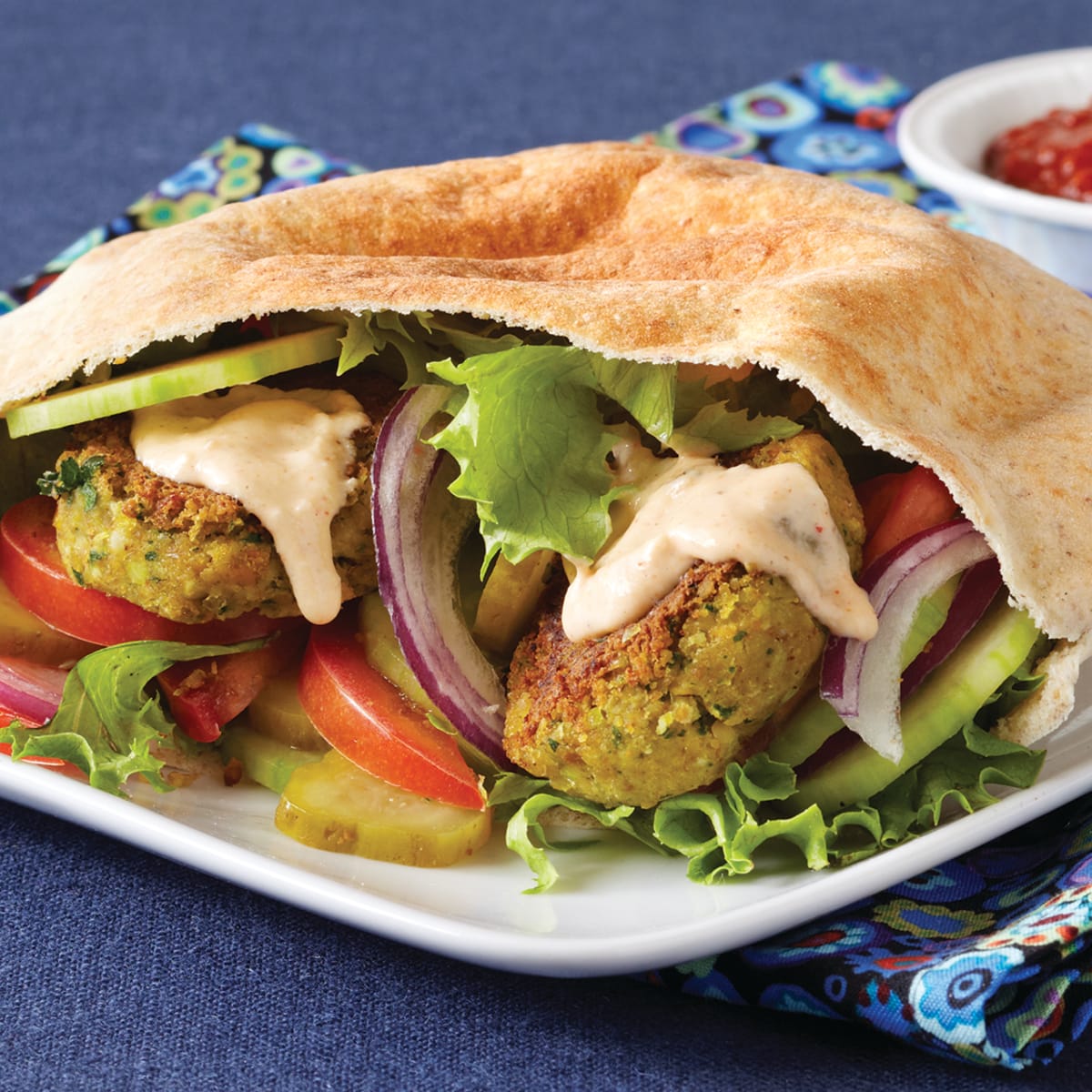 Order Falafel Sandwich food online from E'Njoni Cafe store, Portland on bringmethat.com