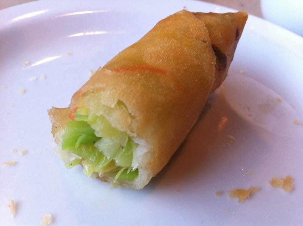 Order Spring Roll (4) (Vegetable) food online from Rainbow Dragon Restaurant store, Portland on bringmethat.com
