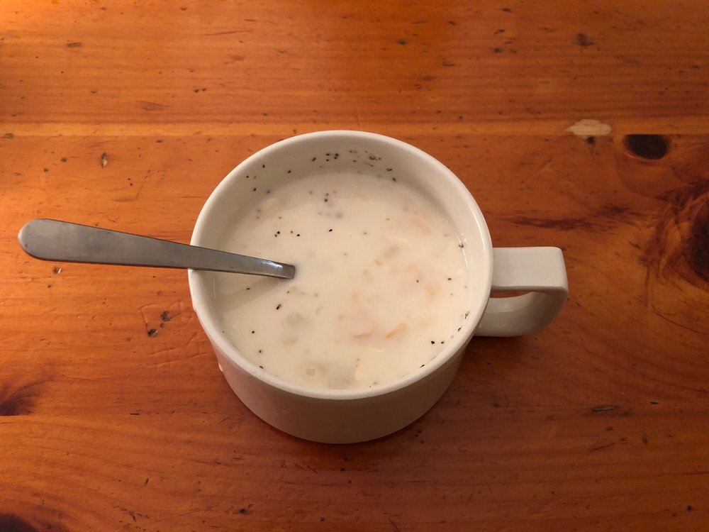Order New England Clam Chowder food online from Schermerhorn's Seafood store, Holyoke on bringmethat.com