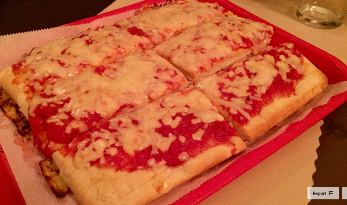 Order Traditional Red Pizza (6 Cut Half Trays) food online from Valenti's store, Exeter on bringmethat.com