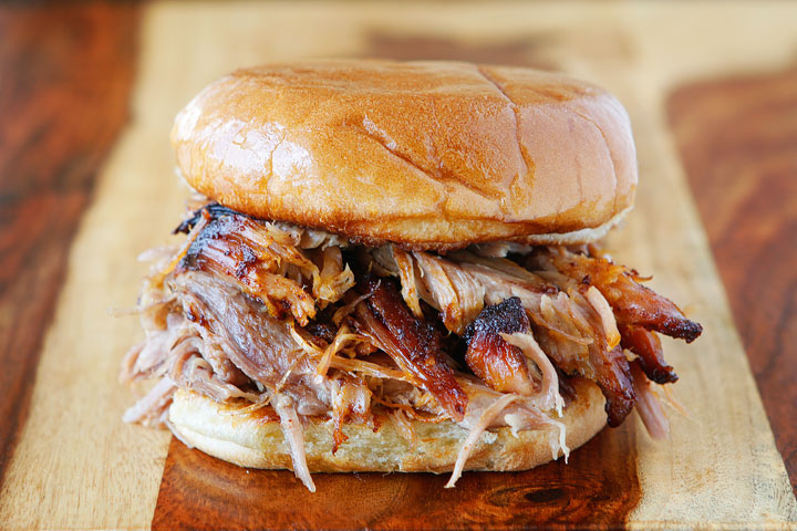 Order BBQ Pulled Pork Sandwich food online from Backdraft Restaurant store, Lake Ariel on bringmethat.com
