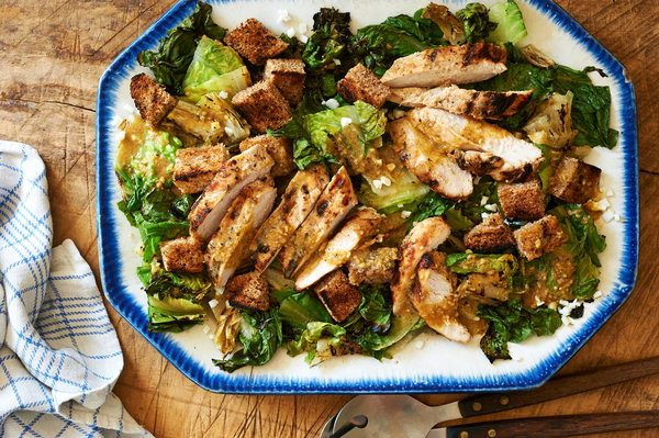 Order Grilled Chicken Ceasar Salad food online from Kingston House of Pizza store, Kingston on bringmethat.com
