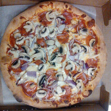 Order 3-Way Pizza food online from Kingston House of Pizza store, Kingston on bringmethat.com