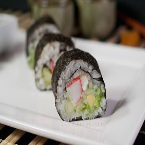 Order R15. Shrimp Avocado or Cucumber Roll food online from Peking Tokyo store, Lebanon on bringmethat.com