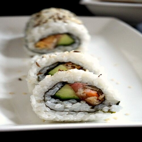 Order R33. Tempura Shrimp Roll food online from Peking Tokyo store, Lebanon on bringmethat.com