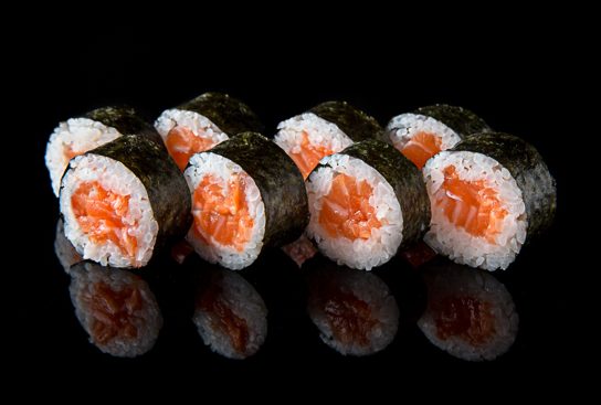 Order *R36. Sake Maki (New)   food online from Peking Tokyo store, Lebanon on bringmethat.com