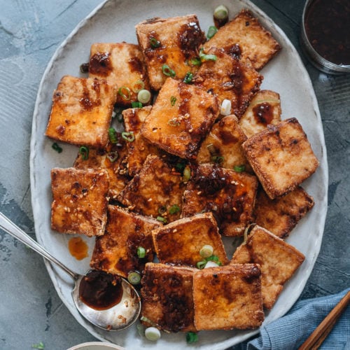 Order Tofu with Spicy Chili Sauce food online from Peking Tokyo store, Lebanon on bringmethat.com
