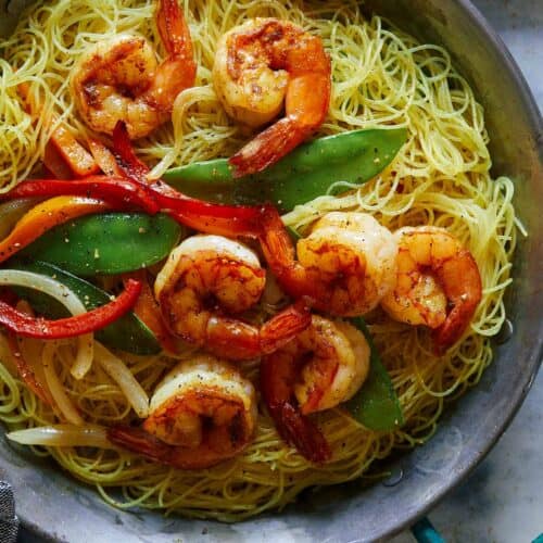 Order Singapore Style Rice Noodles with Shrimp food online from Peking Tokyo store, Lebanon on bringmethat.com