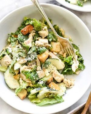 Order Chicken Caesar Salad food online from Papa Joe's Wrap Shack store, Bristol on bringmethat.com