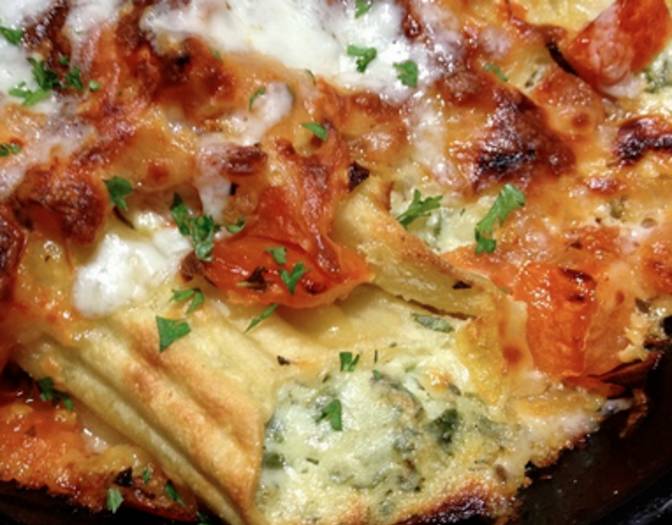 Order Baked Manicotti food online from Papa Joe's Wrap Shack store, Bristol on bringmethat.com