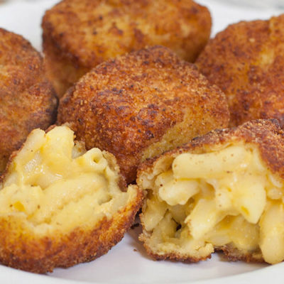Order Mac & Cheese Bites food online from 2 Guys & A Pie Pizzeria store, Bonaire on bringmethat.com