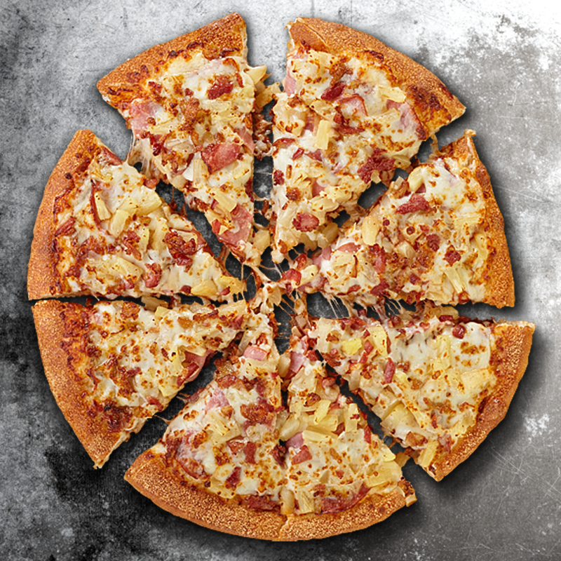 Order Hawaiian Luau Pizza food online from 2 Guys & A Pie Pizzeria store, Bonaire on bringmethat.com