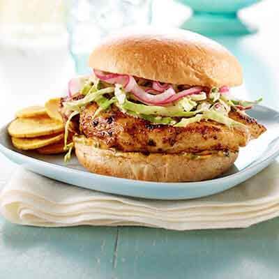 Order The Deluxe Grilled Chicken Sandwich food online from 2 Guys & A Pie Pizzeria store, Bonaire on bringmethat.com