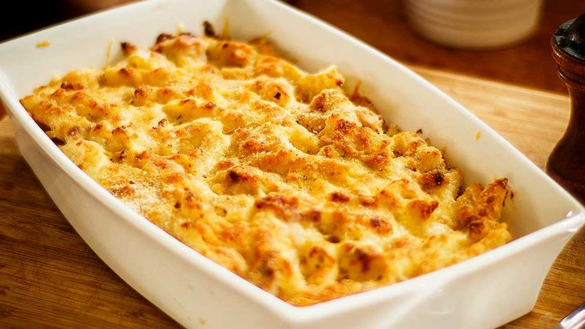 Order 4 Cheese Pasta Bake food online from 2 Guys & A Pie Pizzeria store, Bonaire on bringmethat.com