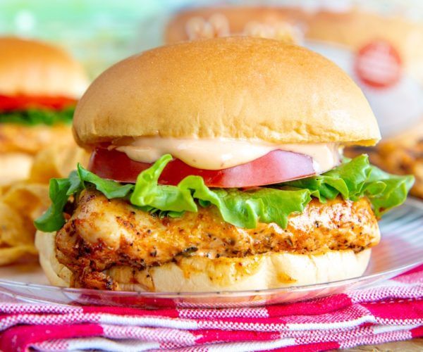 Order Hot Chicken Sandwich food online from Parson's Chicken & Fish store, Chicago on bringmethat.com
