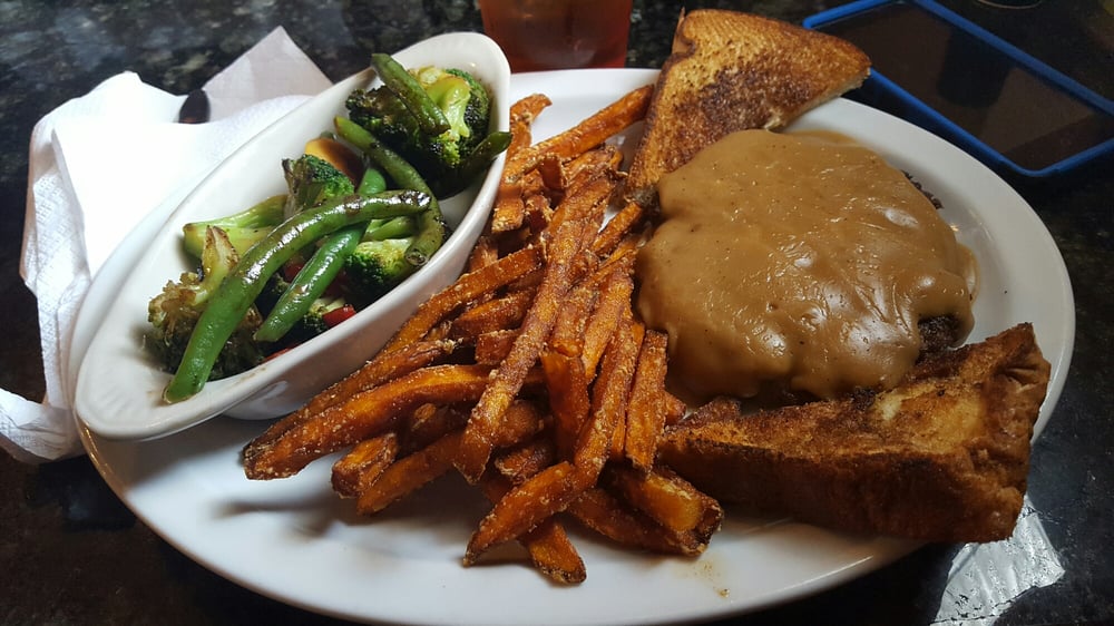 Order Hamburger Steak food online from The Local Uptown store, Anderson on bringmethat.com