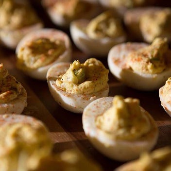 Order Deviled Eggs food online from Jim 'N Nick's Bar-B-Q store, Cordova on bringmethat.com
