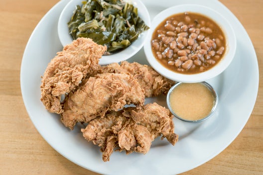 Order Fried Chicken Tenders (Basket) food online from Jim 'N Nick's Bar-B-Q store, Cordova on bringmethat.com