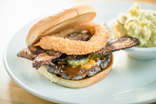Order Southern Burger food online from Jim 'N Nick's Bar-B-Q store, Cordova on bringmethat.com