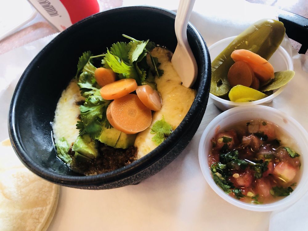 Order Queso Fundido (Melted Cheese and Chorizo) food online from Las Tortugas store, Germantown on bringmethat.com