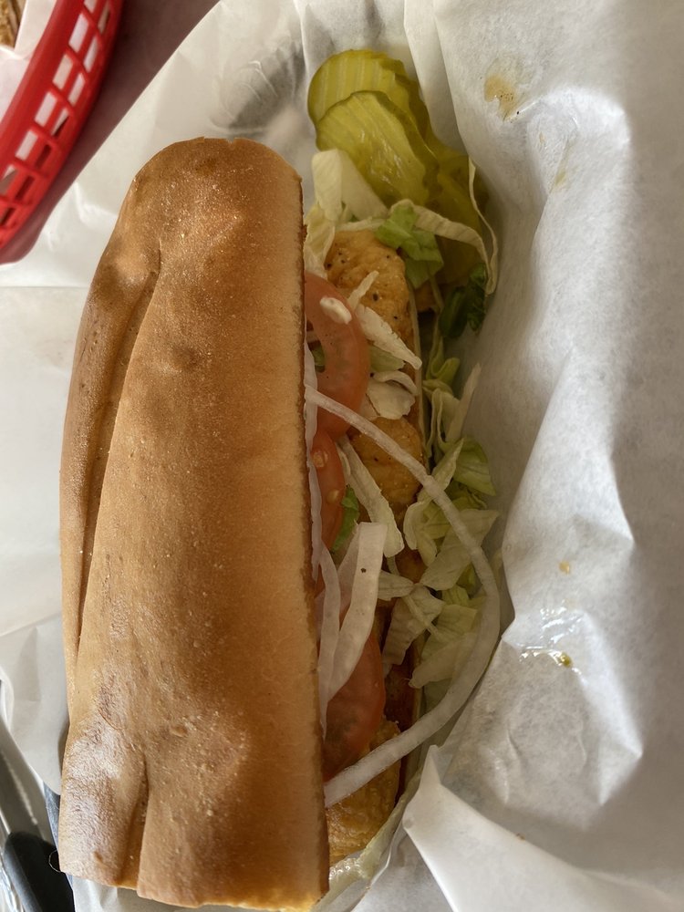 Order Shrimp Po-Boy food online from Evangeline Restaurant store, Austin on bringmethat.com