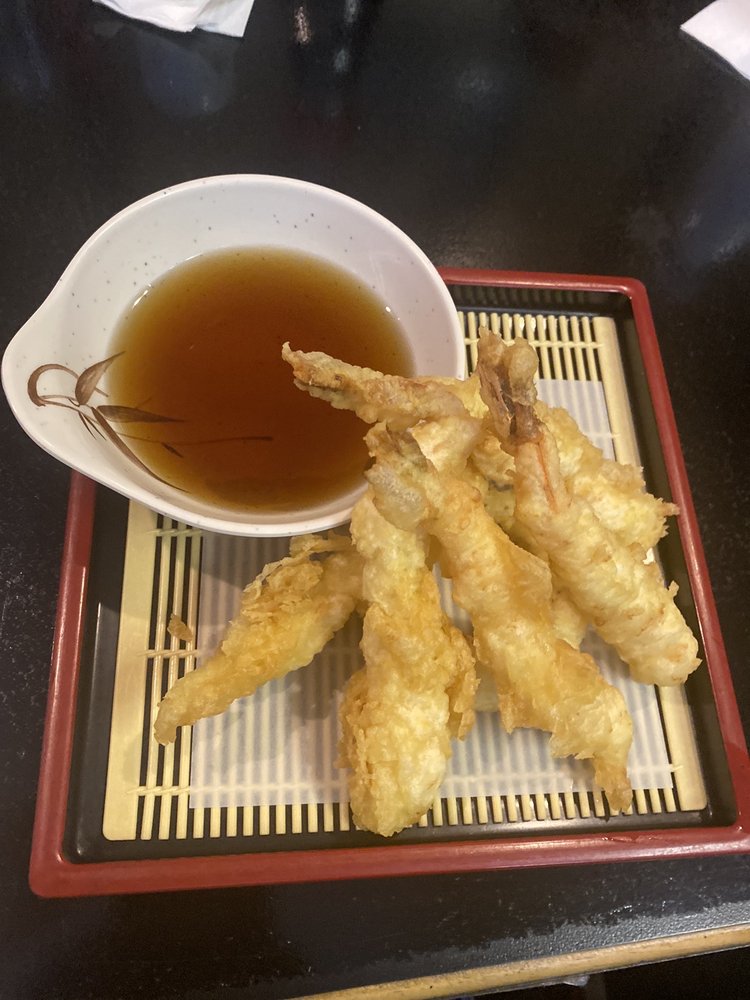 Order 8.Shrimp Tempura (5) food online from Sushiya Japanese Restaurant store, Dallas on bringmethat.com