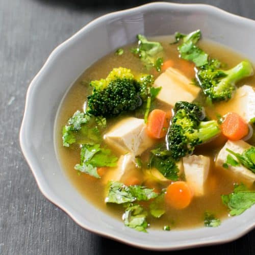 Order Bean Curd W. Vegetable Soup food online from China Express store, Bradenton on bringmethat.com