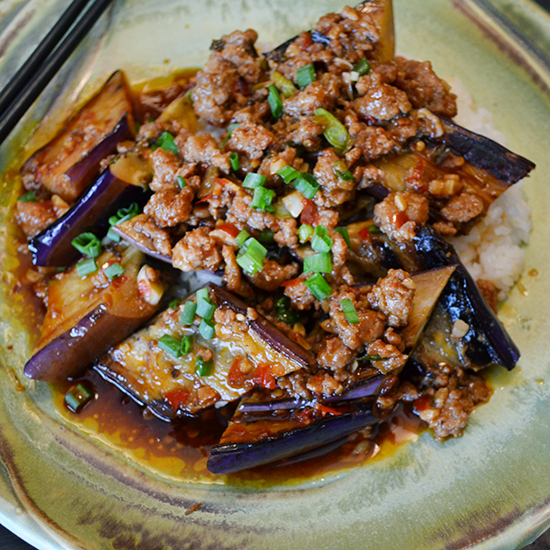 Order  Pork w. Eggplant w. Garlic Sauce food online from China Express store, Bradenton on bringmethat.com