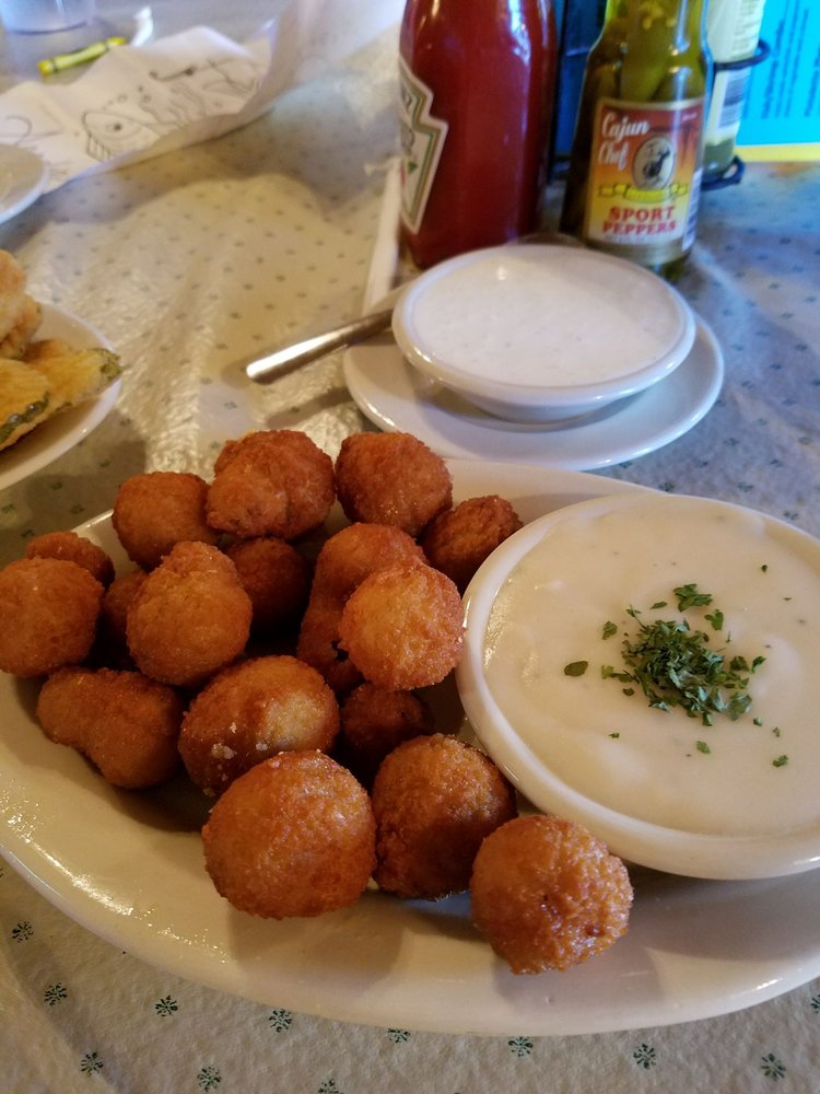 Order Fried Mushrooms food online from Acadiana Cafe store, San Antonio on bringmethat.com