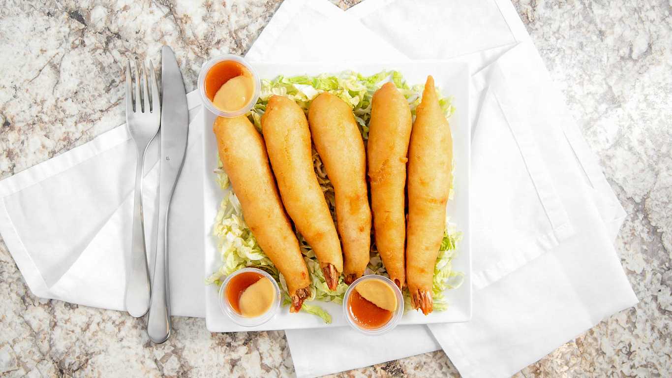 Order Fried Shrimp (1) food online from Wok-King Cafe Inc store, West Jordan on bringmethat.com